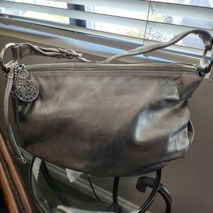Coach Purse, Pewter Leather, 13655